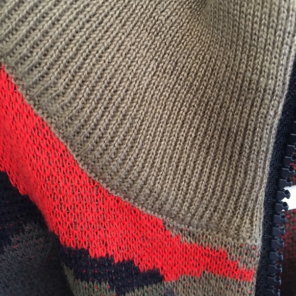 NWT INC camouflage zip up cotton sweater jacket - Picture 4 of 8